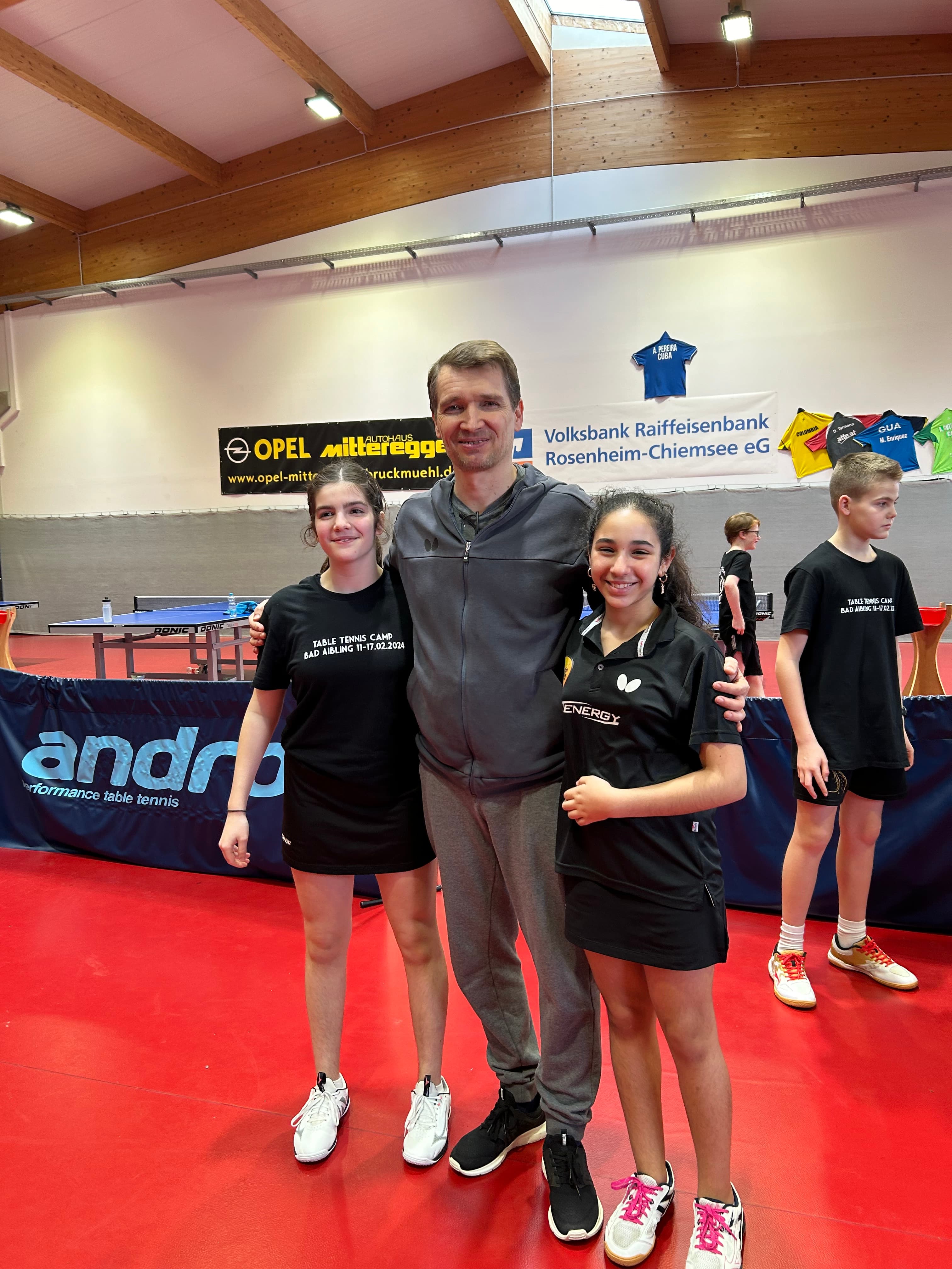 Coaching session with players